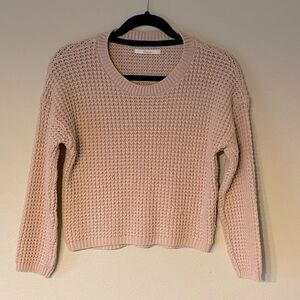 Shasta Girls Knit, Light Pink Sweater. Size Large.